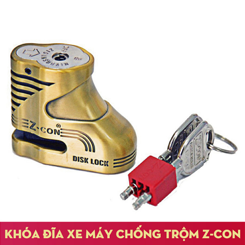 KHÓA ĐĨA XE MÁY ZCON - VEISON( HÀNG LOẠI 1 )