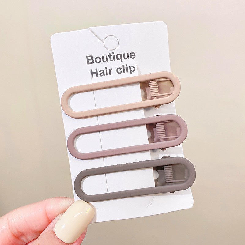 Set 3 kẹp tóc ,kẹp mái nhiều màu cho nữ mới nhất
