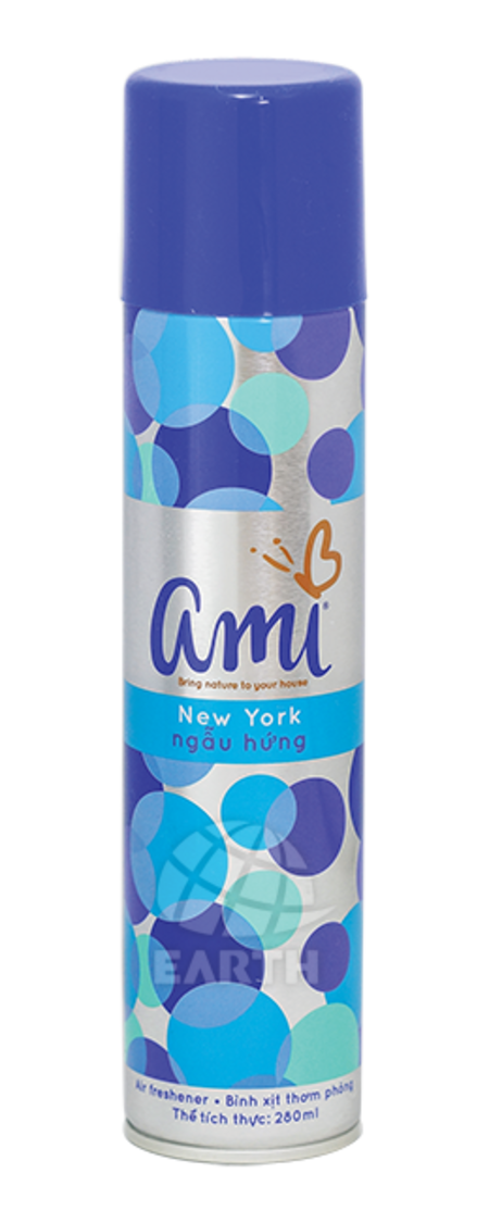 Xịt phòng Ami 280 ml (Rose, lavender, Ping May, Ylang, Newyork)