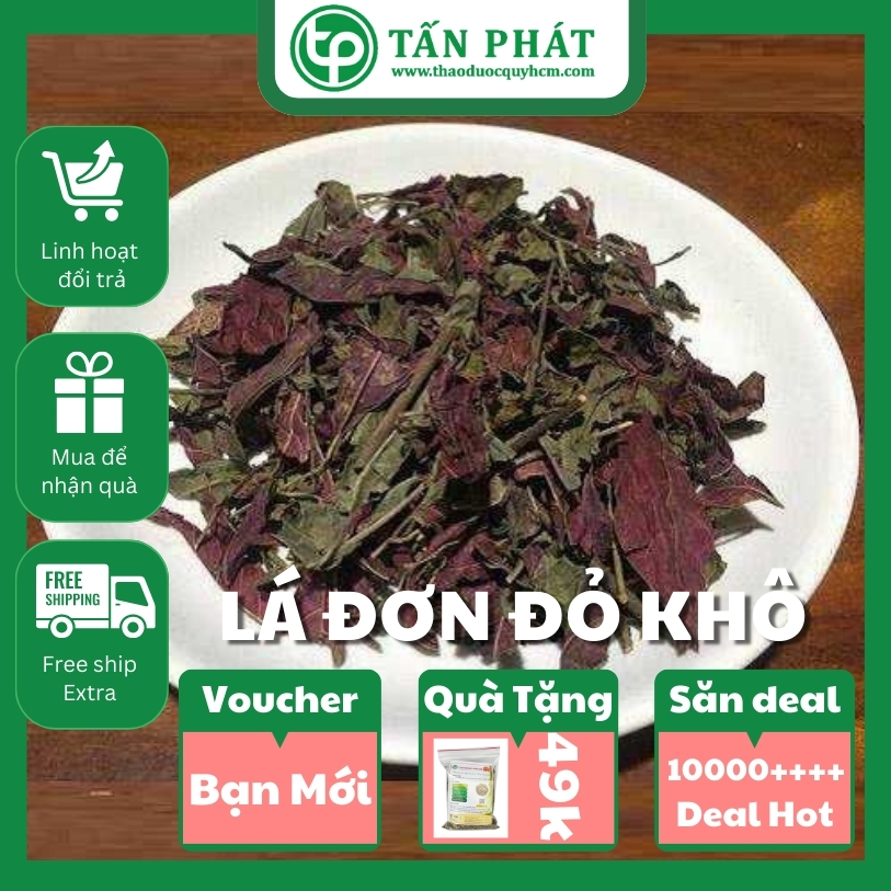 [New Arrivals] Dried Red Single Leaves in Large Bags, 1kg - Tan Phat Herbal Medicine - High Quality Company Products - Specialized for Making Tea to Help Improve Health