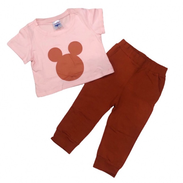 Bộ Croptop Mickey Cho Bé 2 đến 14 tuổi