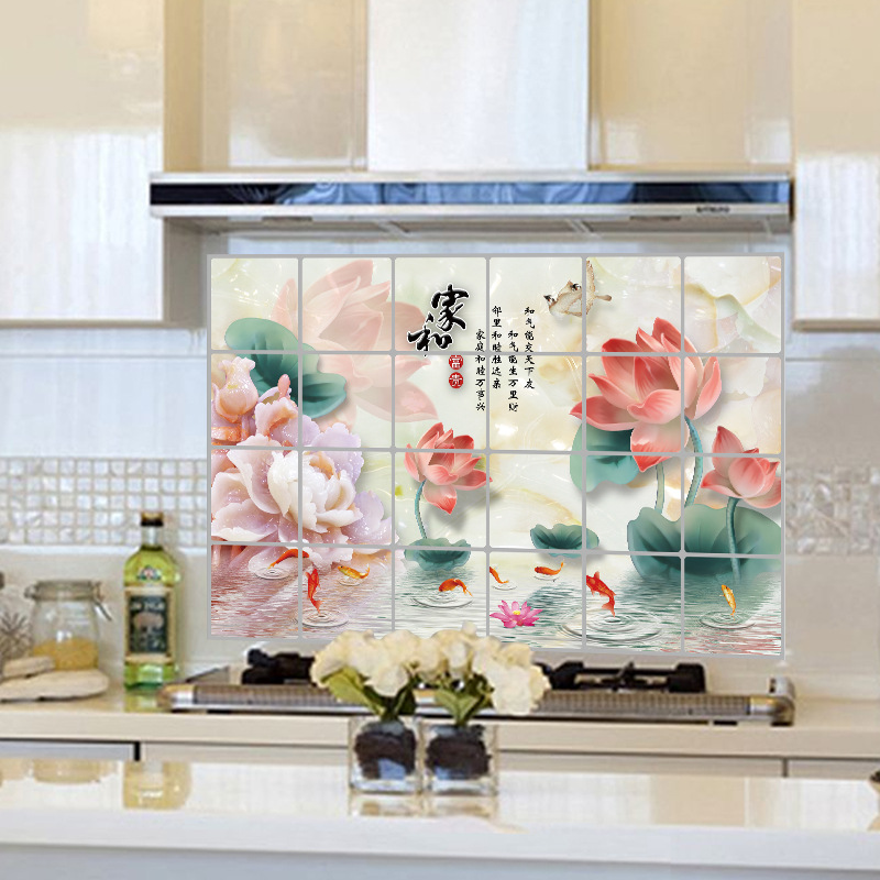 Giấy Dán Tường Chịu Nhiệt cỡ 60cm x100cm.