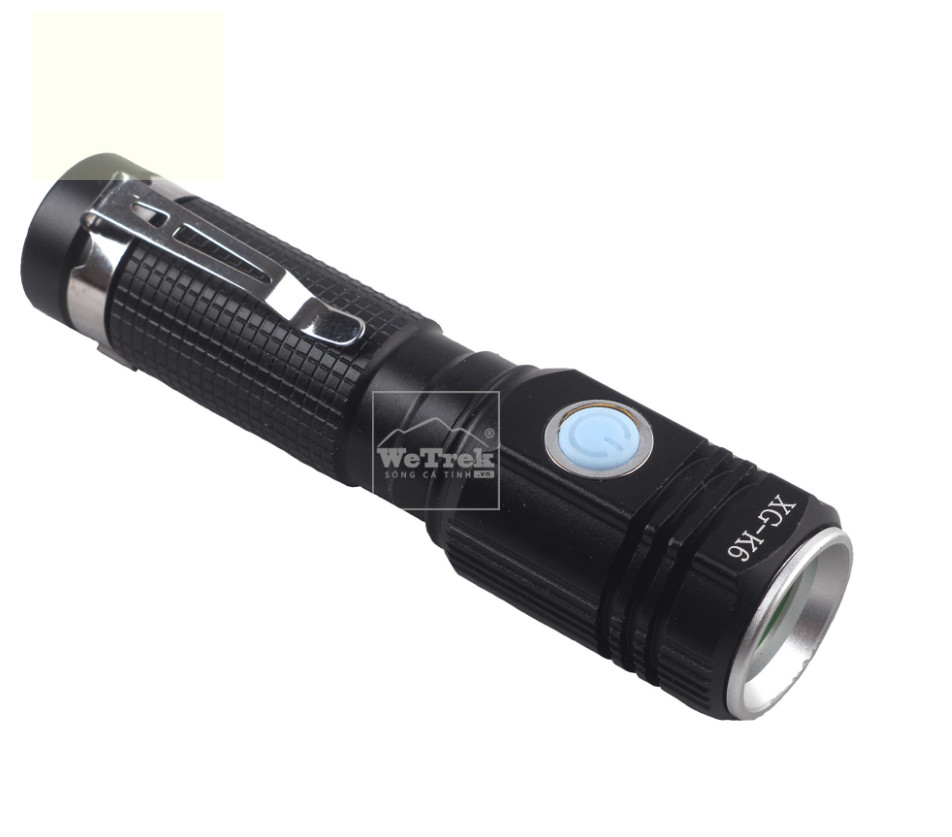 Đèn pin sạc siêu sáng chống nước cree led xg-k6 - 5375
