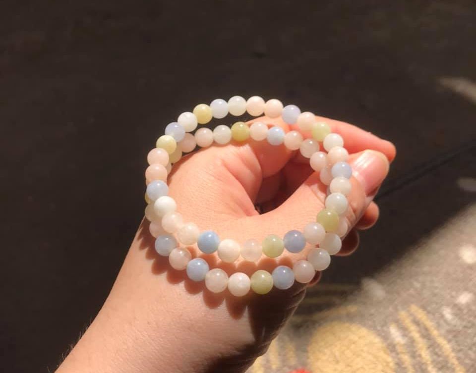 VÒNG TAY ĐÁ  BERRY NHIỀU MÀU size hạt 6ly