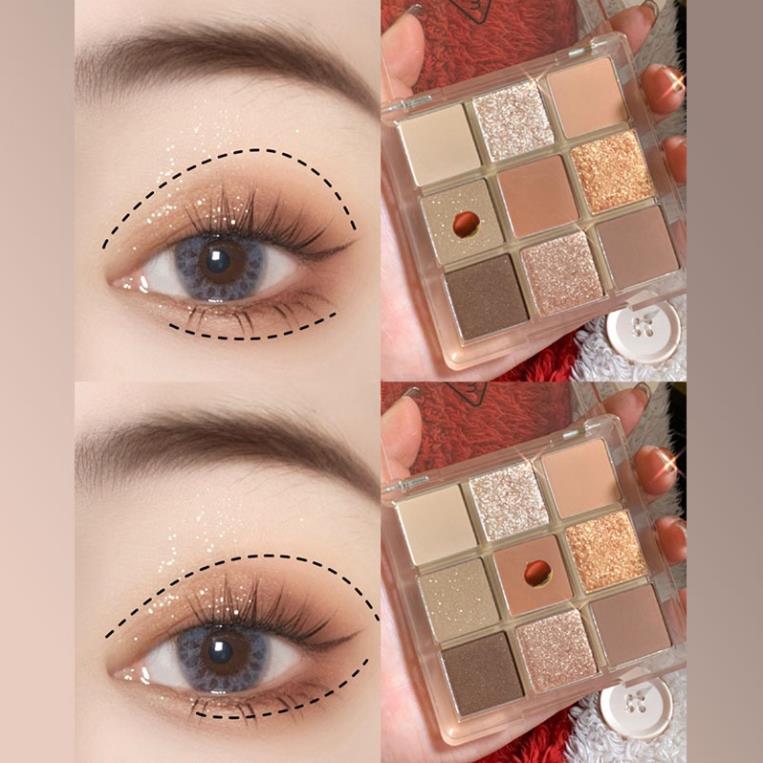Bảng Phấn Mắt DIKALU Coco Venus 9 màu