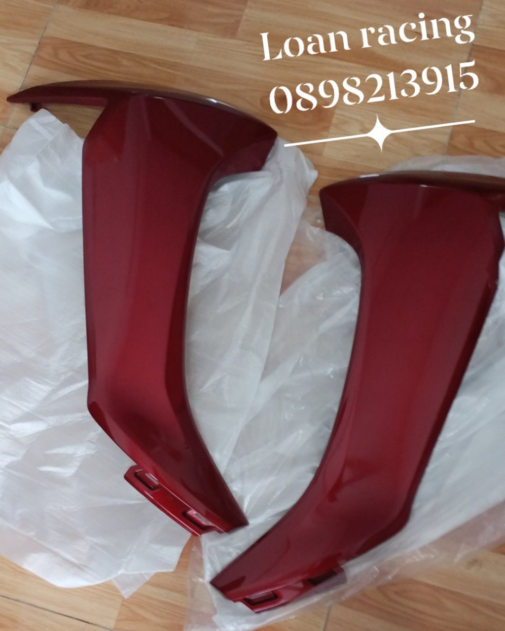 CẶP CÁNH YẾM LEAD 125 ĐỜI 2014 MÀU ĐO ĐÔ HÀNG ZIN CHÍNH HÃNG HONDA