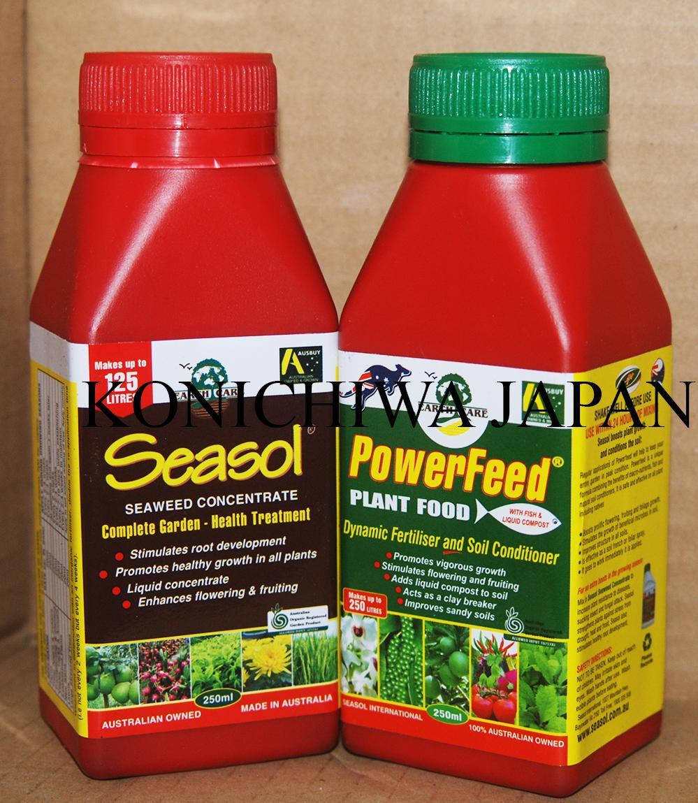 PowerFeed + Seasol - rganically based liquid fertiliser and soil conditioner (2 bottle x250ml)