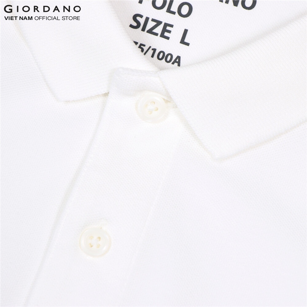 GIORDANO Áo Thun Nam Có Cổ Trơn Polo 01012018