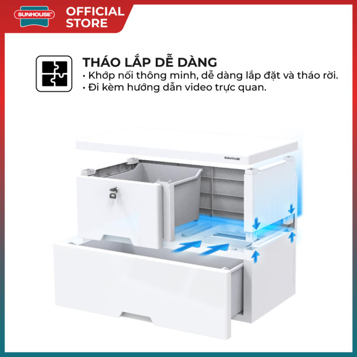 Tủ nhựa 2 cánh 3 ngăn Happy Family Sunhouse KS-CA1177F3 - Hình ảnh 6