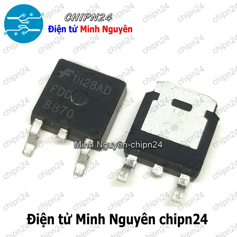 [2 con] (SOP) Mosfet Dán FDD8870 TO-252 Hàng Tốt 160A 30V Kênh N (SMD) (FDD 8870) - HH002405