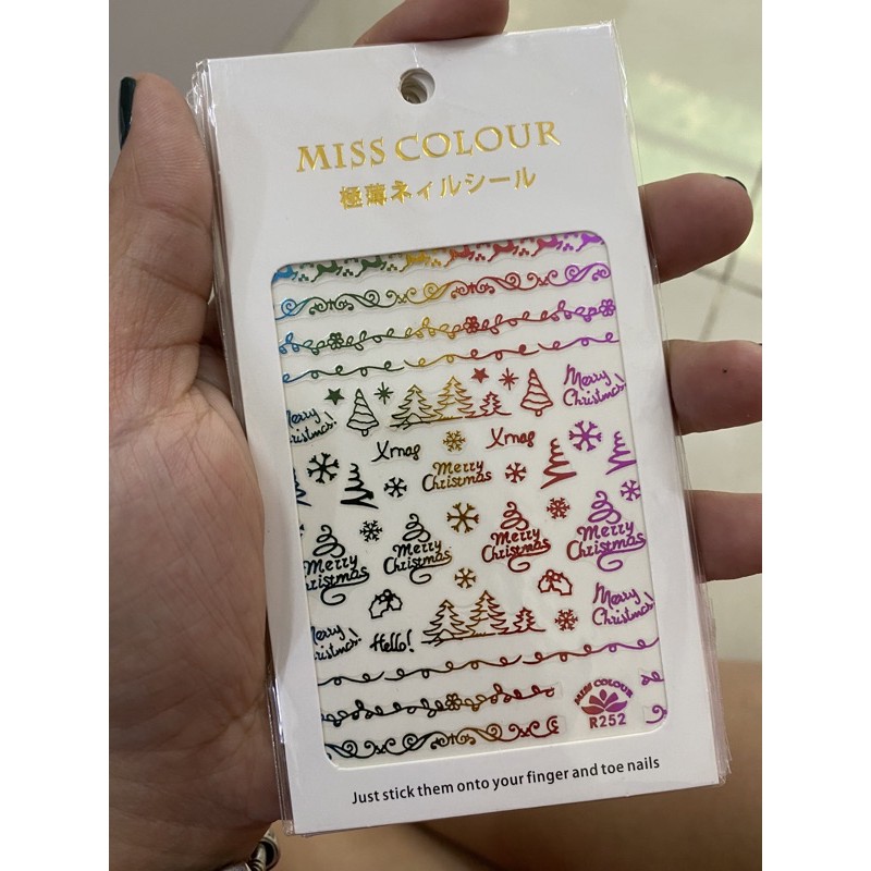 [HCM]STICKER NOEL DÁN MÓNG DỄ THƯƠNG