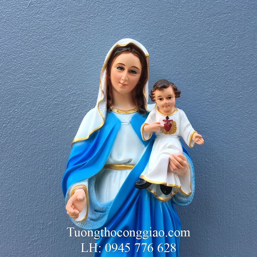 Tượng Đức Mẹ Mân Côi 50cm composite