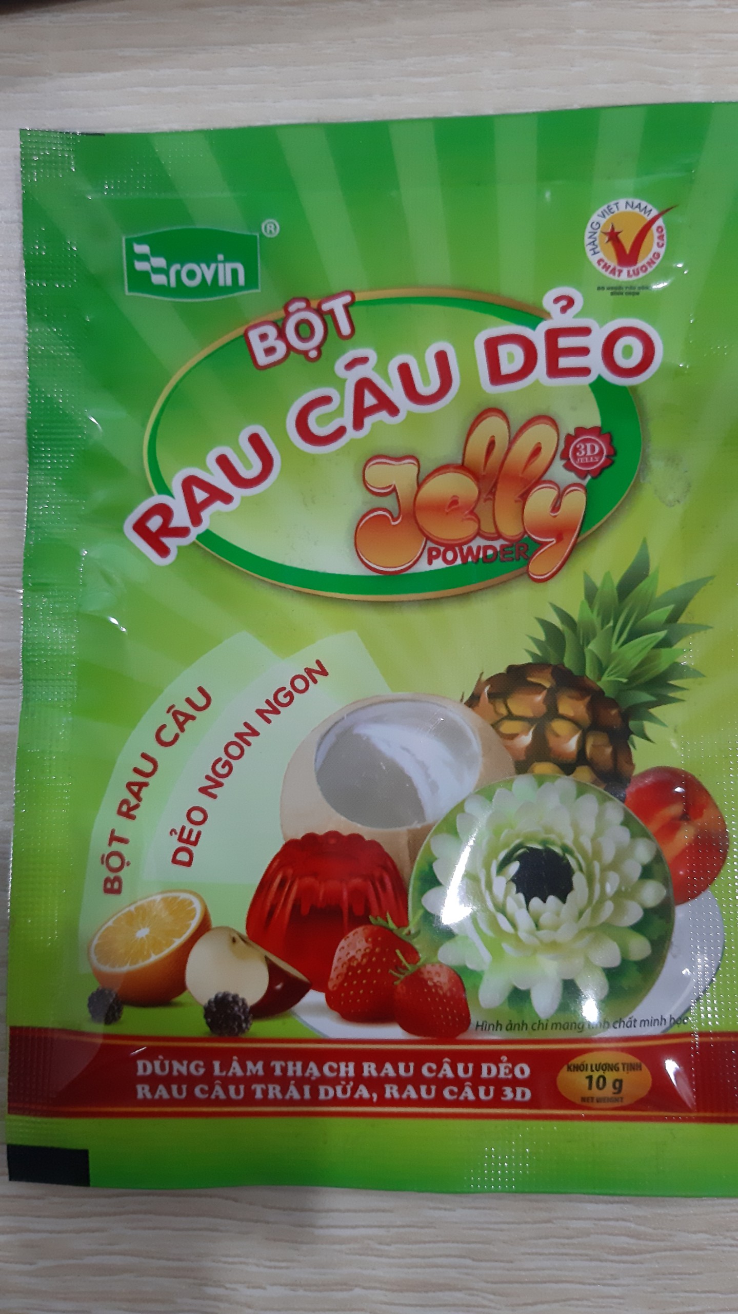 Bột rau cau dẻo / giòn Rovin 10g