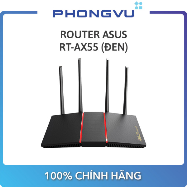 Bảng giá Router Asus RT-AX55 (Đen) Phong Vũ