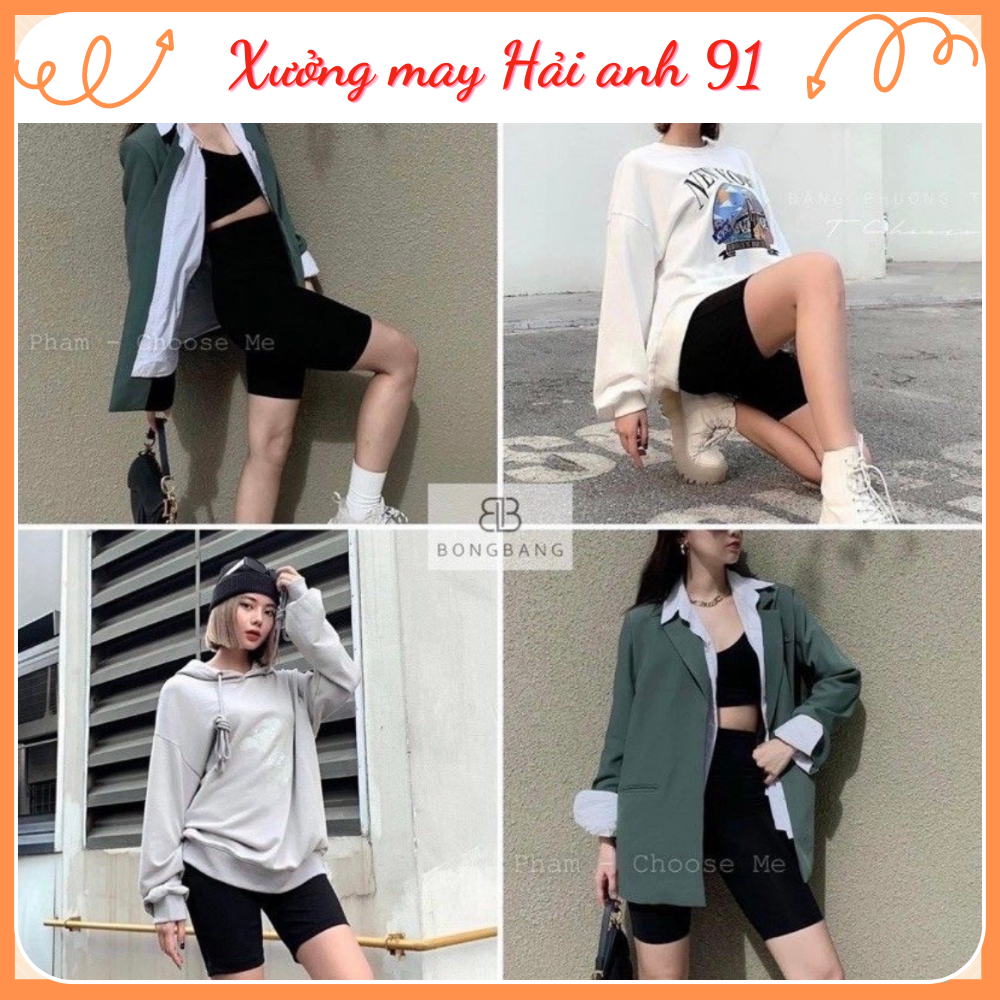 Quần Legging Lửng, Quần Legging Đùi Nữ thun mỏng nâng mông