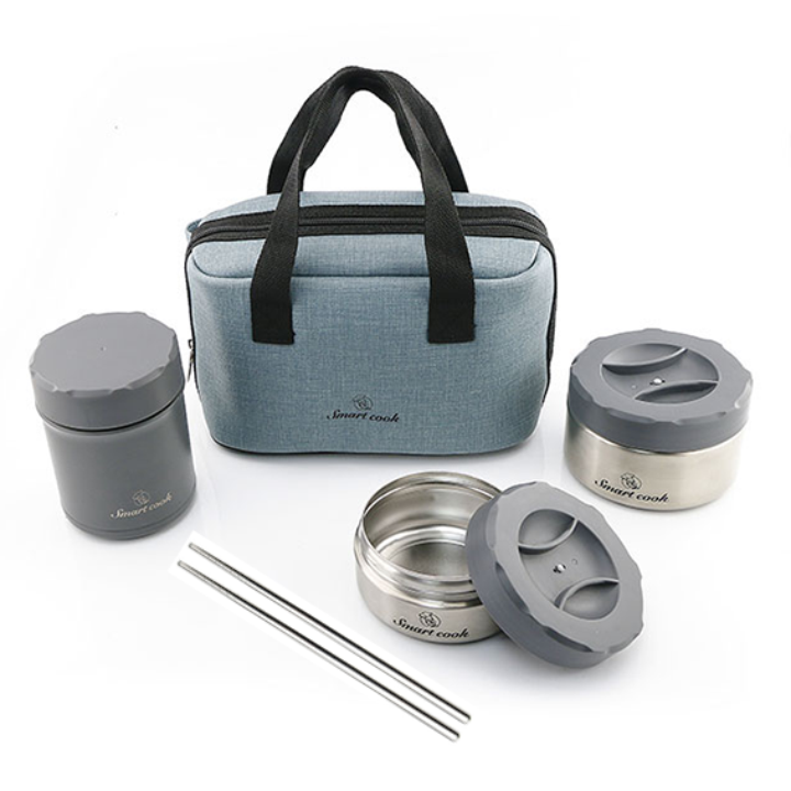 Bộ 3 Hộp Đựng Cơm Lunch Box Elmich Smartcook SM-3956