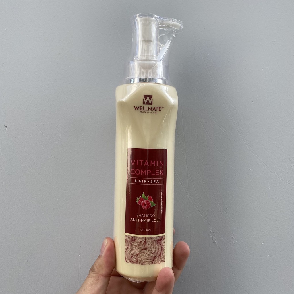 Dầu gội chống rụng, kích thích mọc tóc Wellmate Vitamin Complex Anti-Hair Loss Shampoo 500ml
