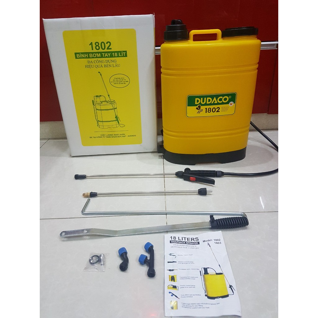 Bình Phun Dudaco 18l - Bình Xịt Tưới Cây Dudaco 1802