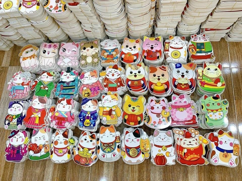 Bao lì xì chibi 2023🧧🧧🧧 1 xấp 10 cái