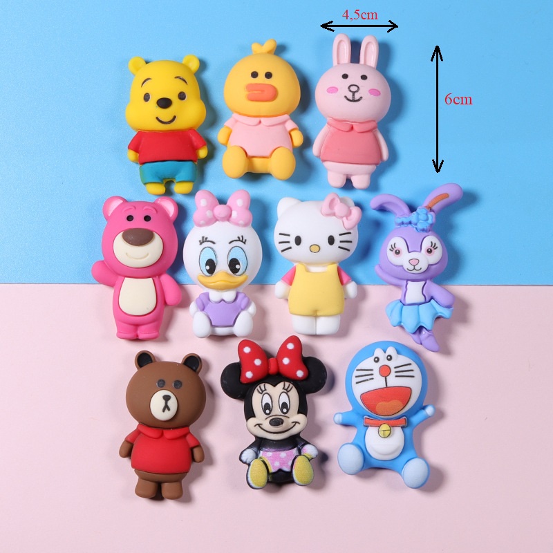 Hình Sticker Cute 3D Siêu To 2,8x4cm (Được Chọn Mẫu)