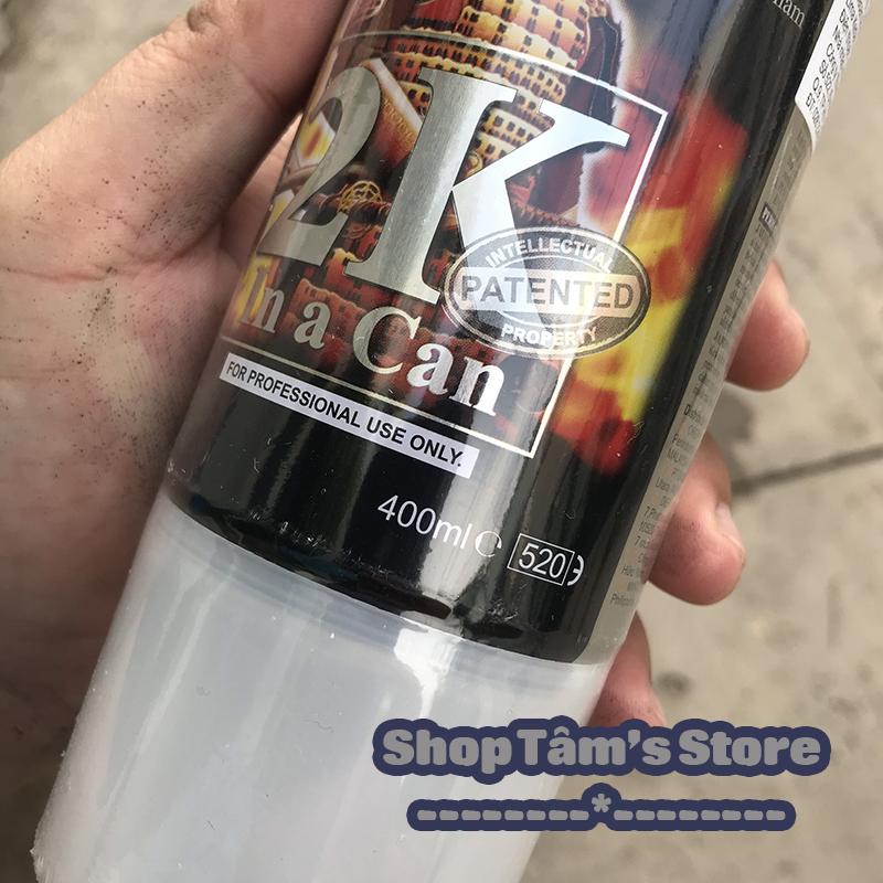 Sơn bóng 2K Samurai 2K01 (phủ keo) - Dùng cho dàn áo, dàn chân xe máy, ô tô