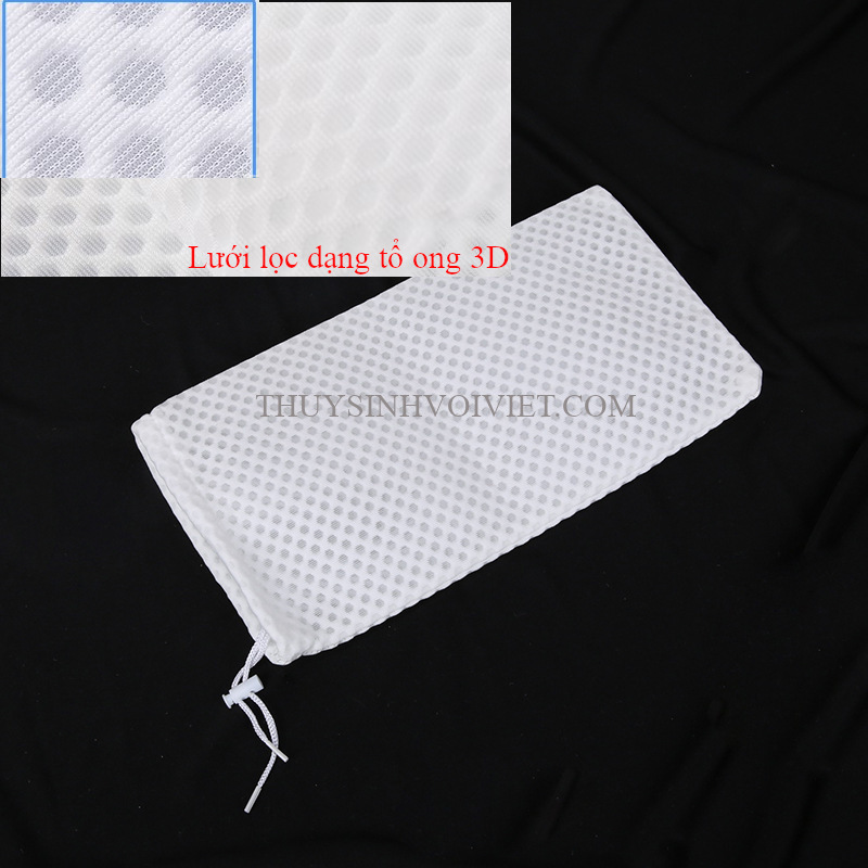 Túi lọc cặn loại bông 3 lớp, chống tràn và tách phân 3D, khăn lọc cho hồ cá, hồ cá biển, VUI LÒNG XEM KỸ KÍCH THƯỚC VÀ LOẠI TÚI