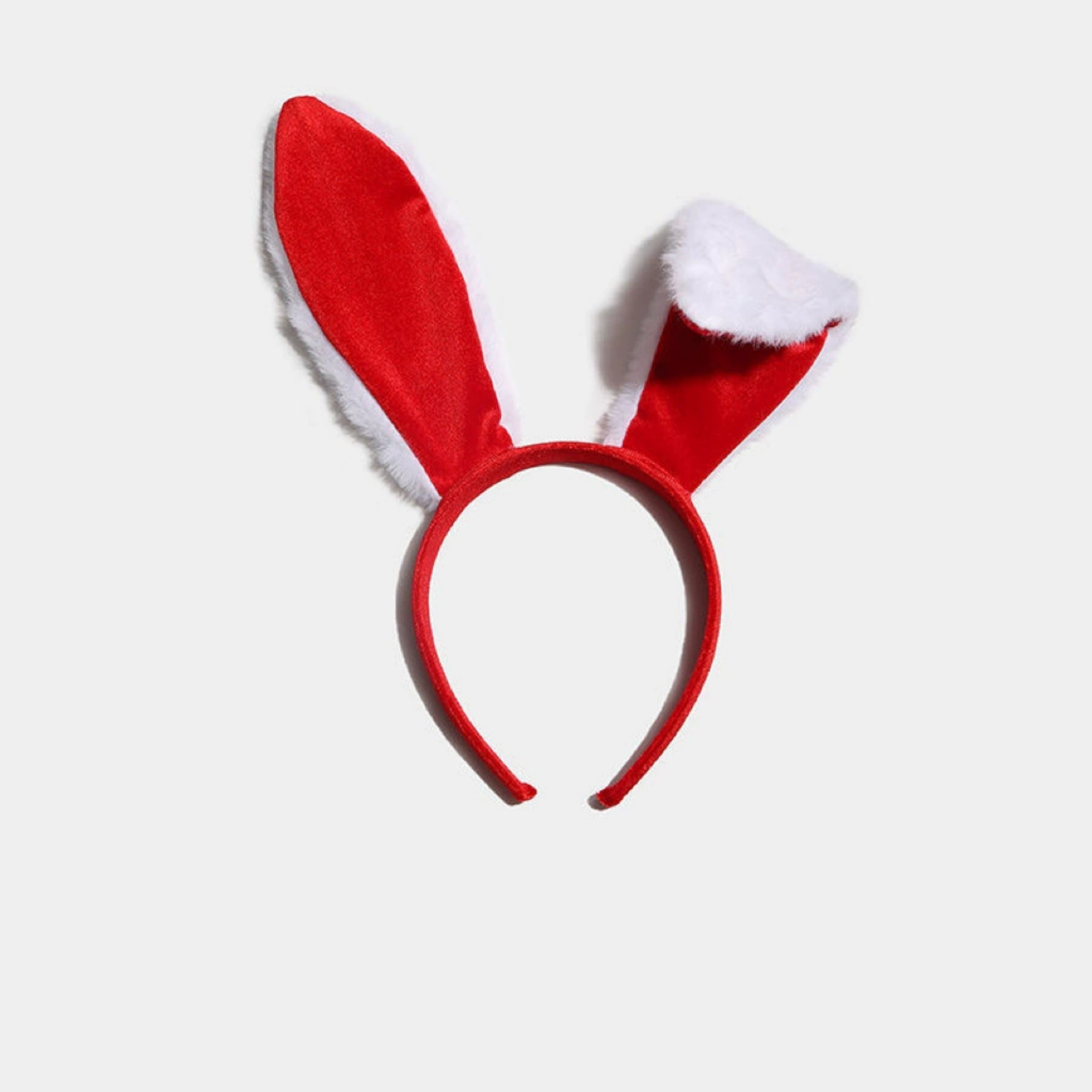 Băng đô cài tóc noel hình tai thỏ lông siêu dài