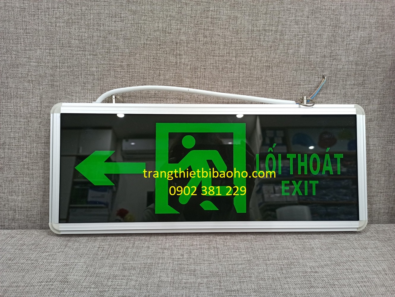 [KHUYẾN MÃI] - Bảng đèn exit điện thoát hiểm 2 mặt AED