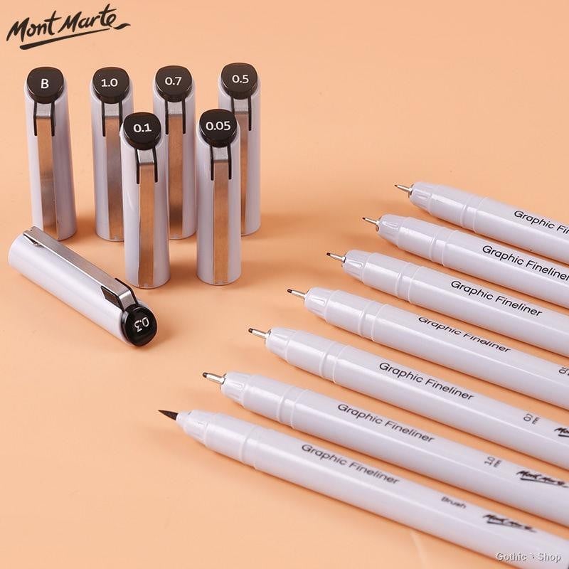 BỘ 7 CÂY BÚT LINE MONT MARTE (KHÁNG NƯỚC) - MM-LINE-SET7