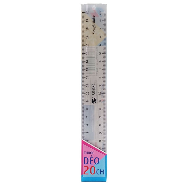 Thước nhựa 20 cm - thiên long sr-024