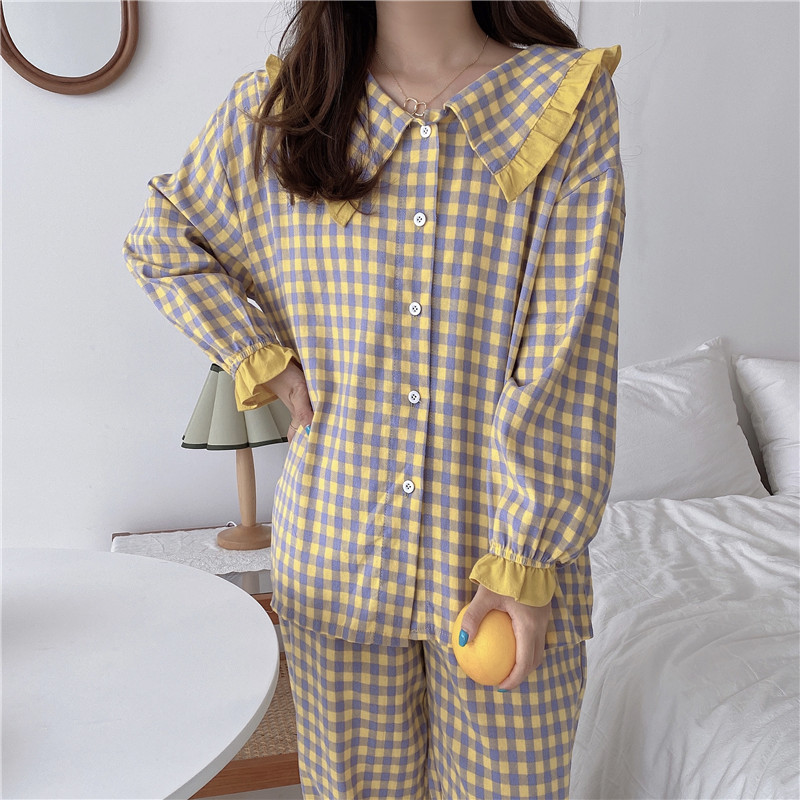 [Freeship]Bộ đồ ngủ nữ thu đông dài tay mặc ở nhà