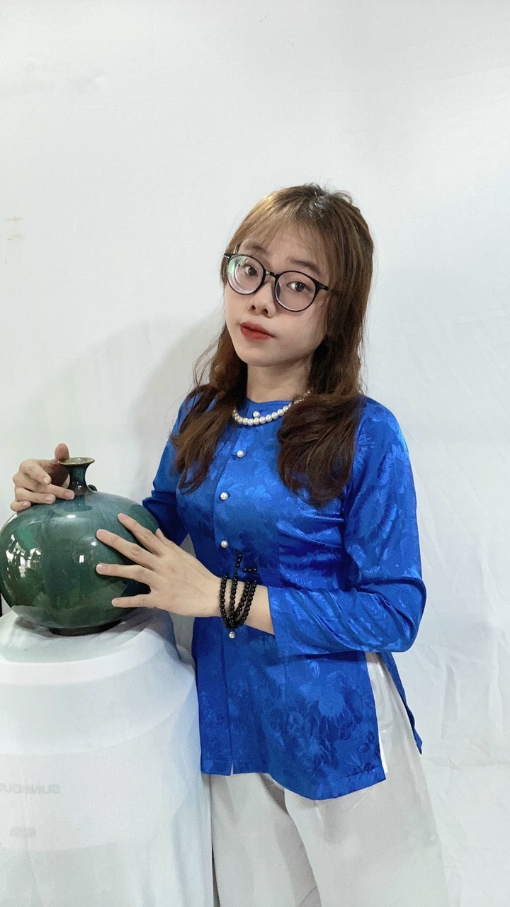 ÁO BÀ BA GẤM HỌA TIẾT LÁ