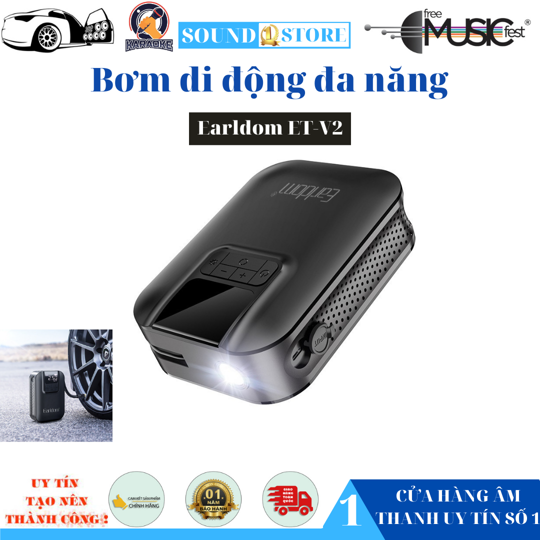 Bơm di động đa năng Earldom ET-V2 - bảo hành 3 năm