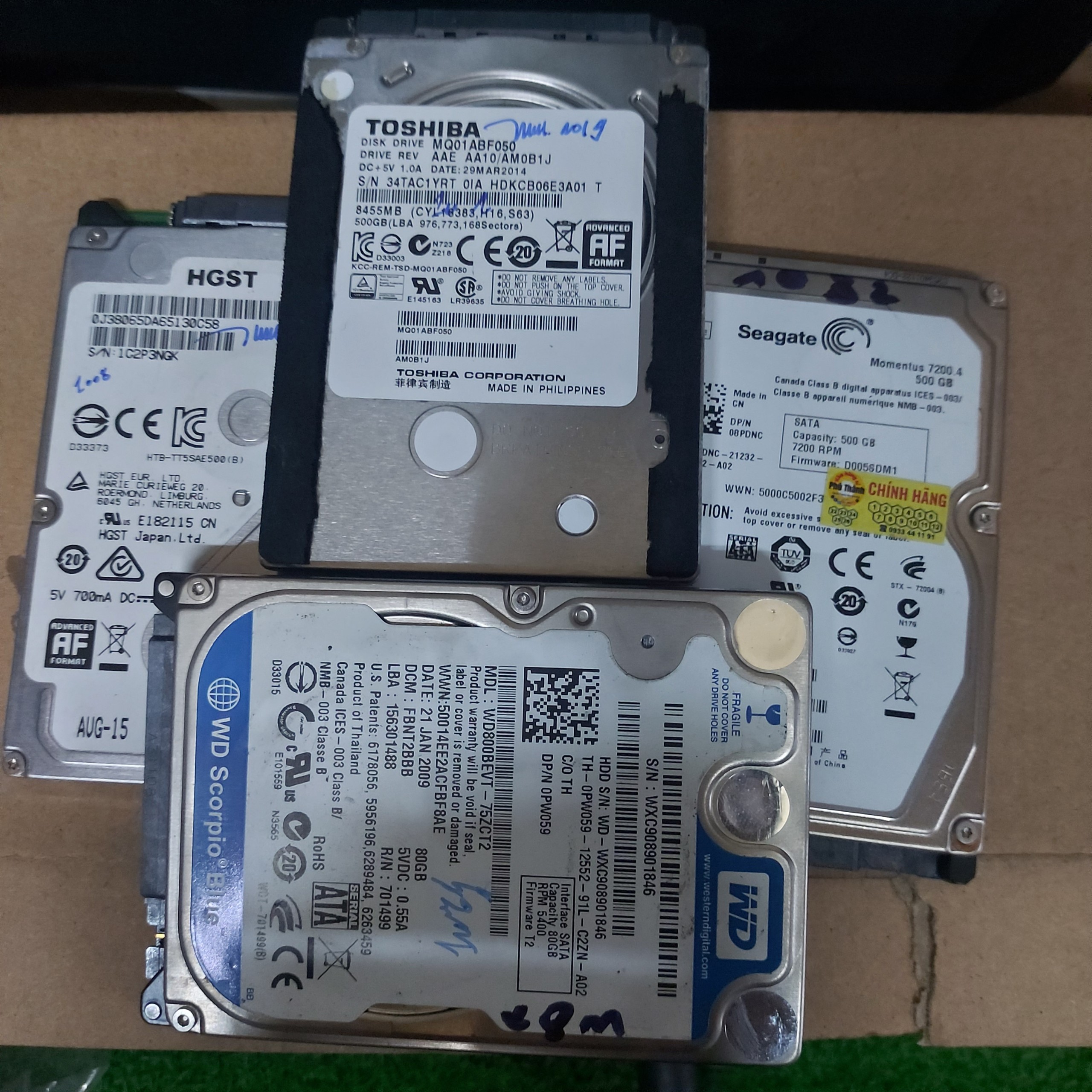 Ổ cứng có sẵn windows 11 64 bit hdd 500gb chính hãng tháo máy zin