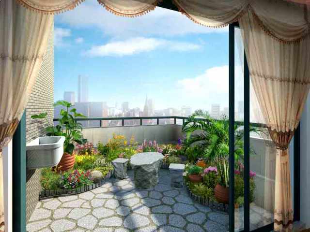 Tranh dán tường 3d cửa sổ