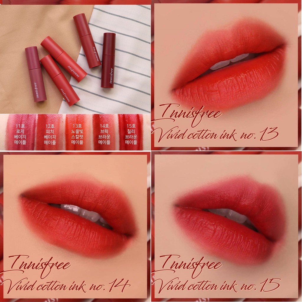 Son kem lì INNISFREE VIVID COTTON INK