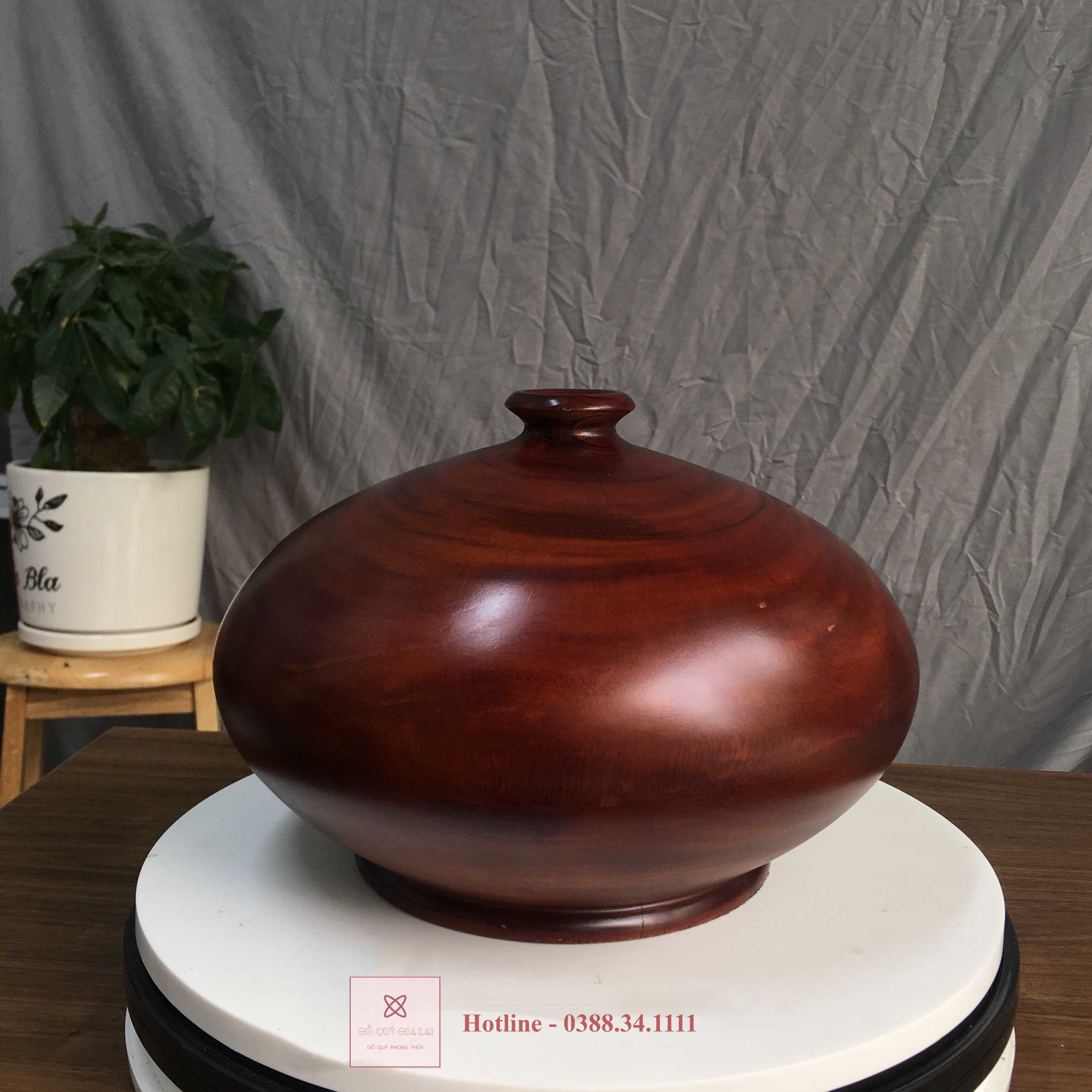 Chum phú quý gỗ lim xẹc nâu đậm 19cm x 30cm