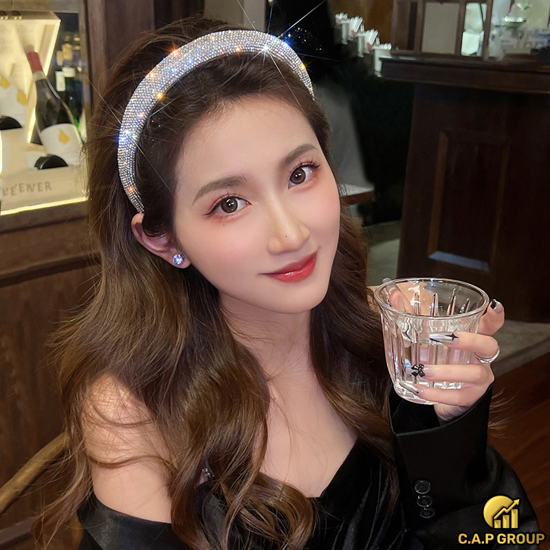 Cute bling Korean hairbows