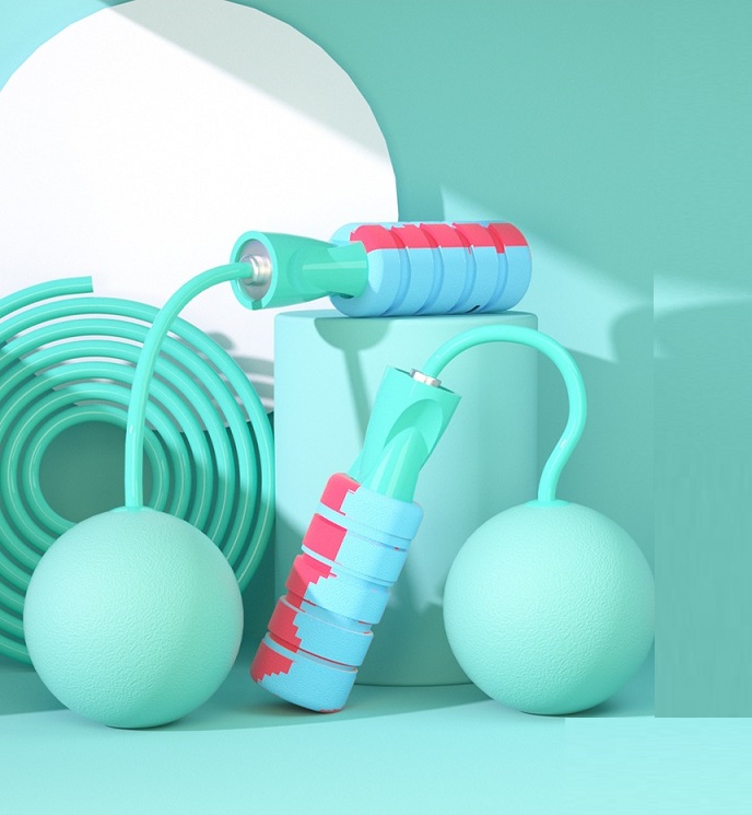 [Bóng To- Hàng Loại 1] -Dây Nhảy Đàn Hồi Không Dây Có Bóng, Dây Nhảy Không Tiếng Ồn, Chống Trượt Hỗ Trợ Giảm Cân, Luyện Thể Lực