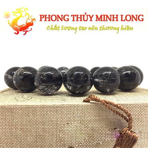 Vòng tay đá. Thach Anh Tóc Đen