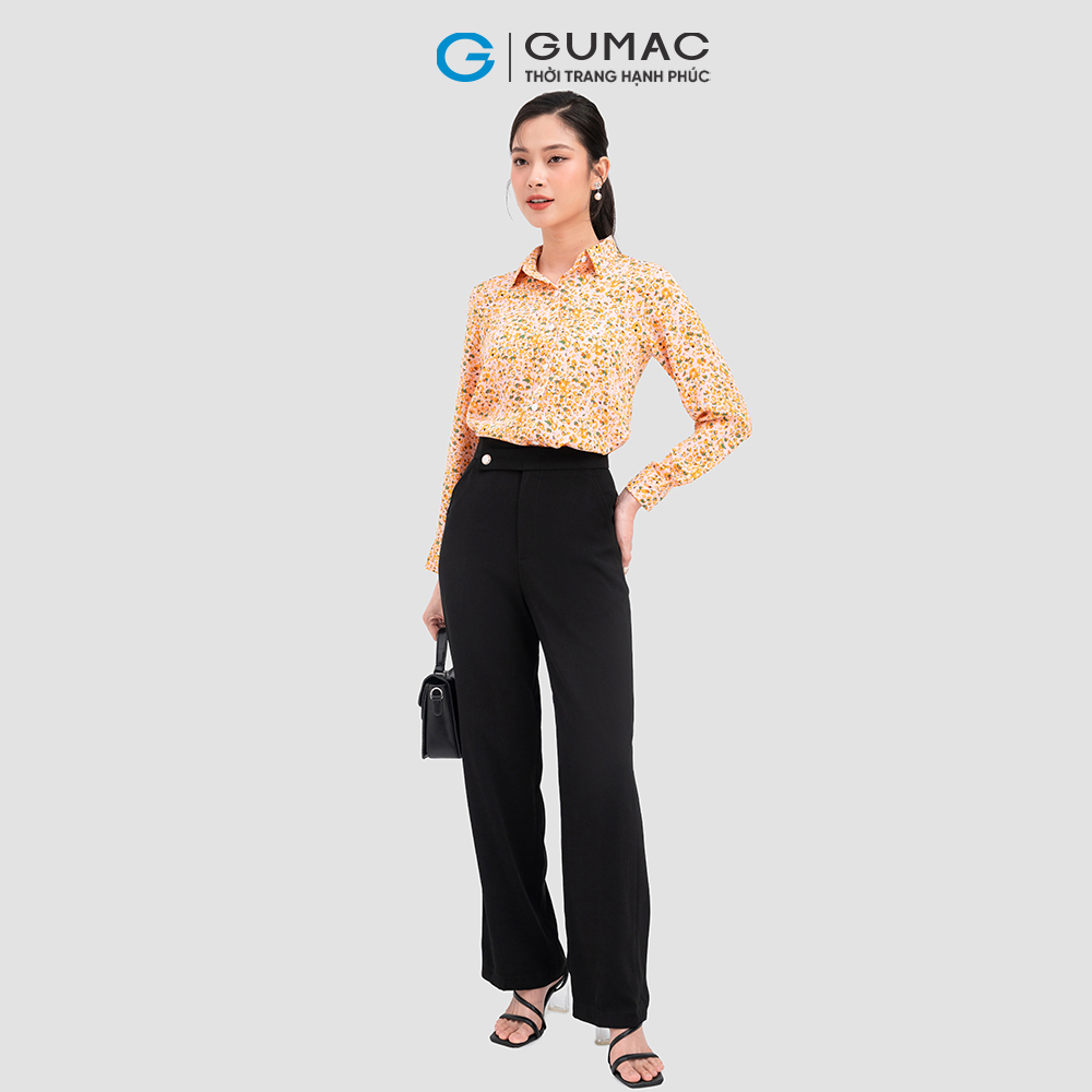 [CHỈ 4-6.4 | TẶNG ÁO THUN ĐƠN 799K] Áo sơ mi hoa thời trang GUMAC AC11058