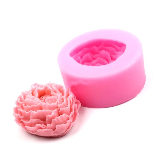Khuôn rau câu silicon 3D Hoa mẫu đơn đại