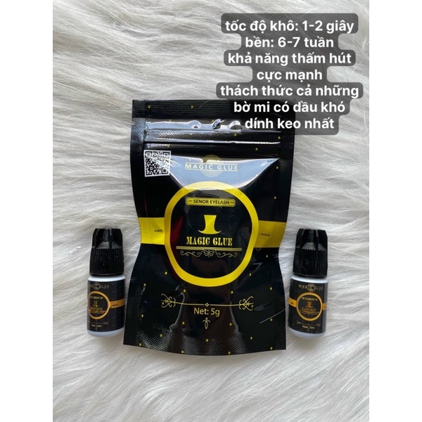 Keo nối mi Magic glue ít cay siêu bền dùng nối mi