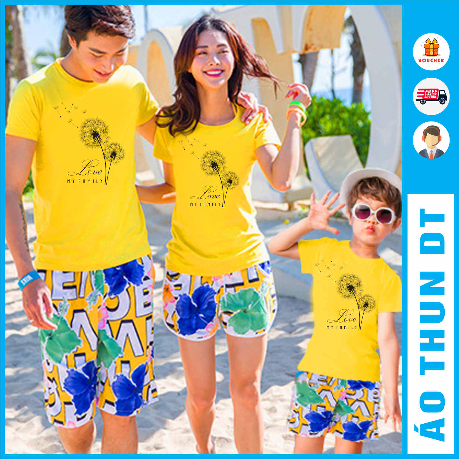 Áo gia đình màu vàng - Bồ công anh