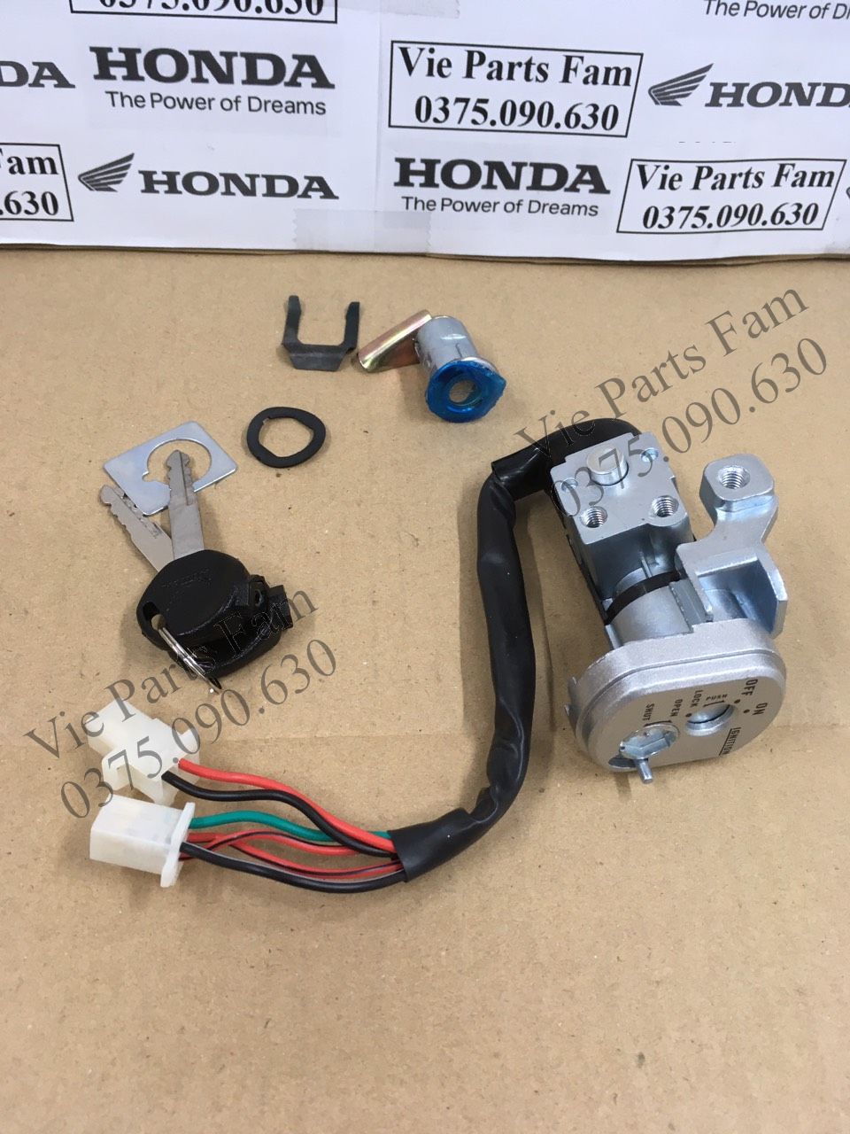 Bộ khóa điện Wave RS 6 dây (Hàng tốt)