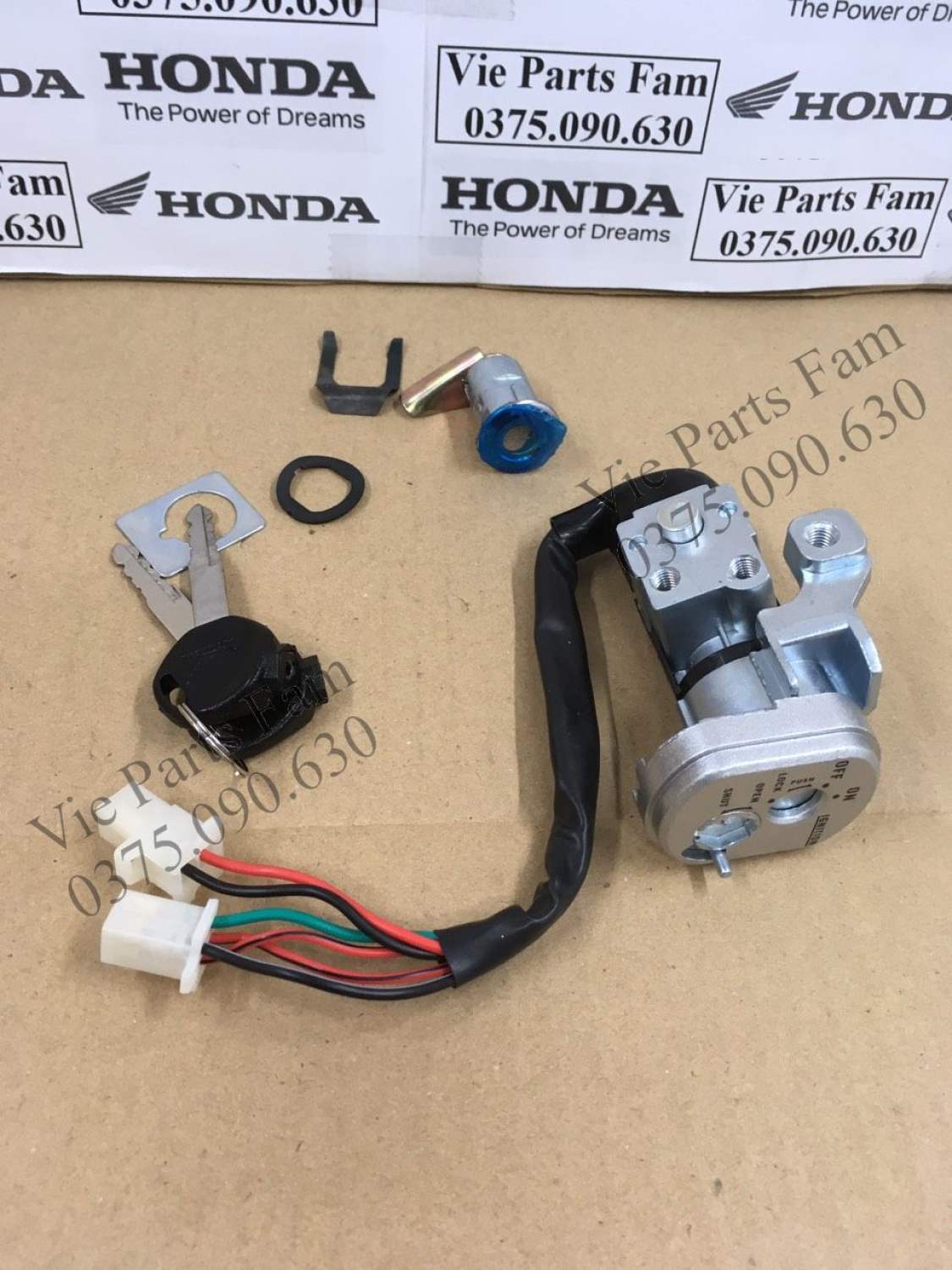 Bộ khóa điện Wave RS 6 dây (Hàng tốt)