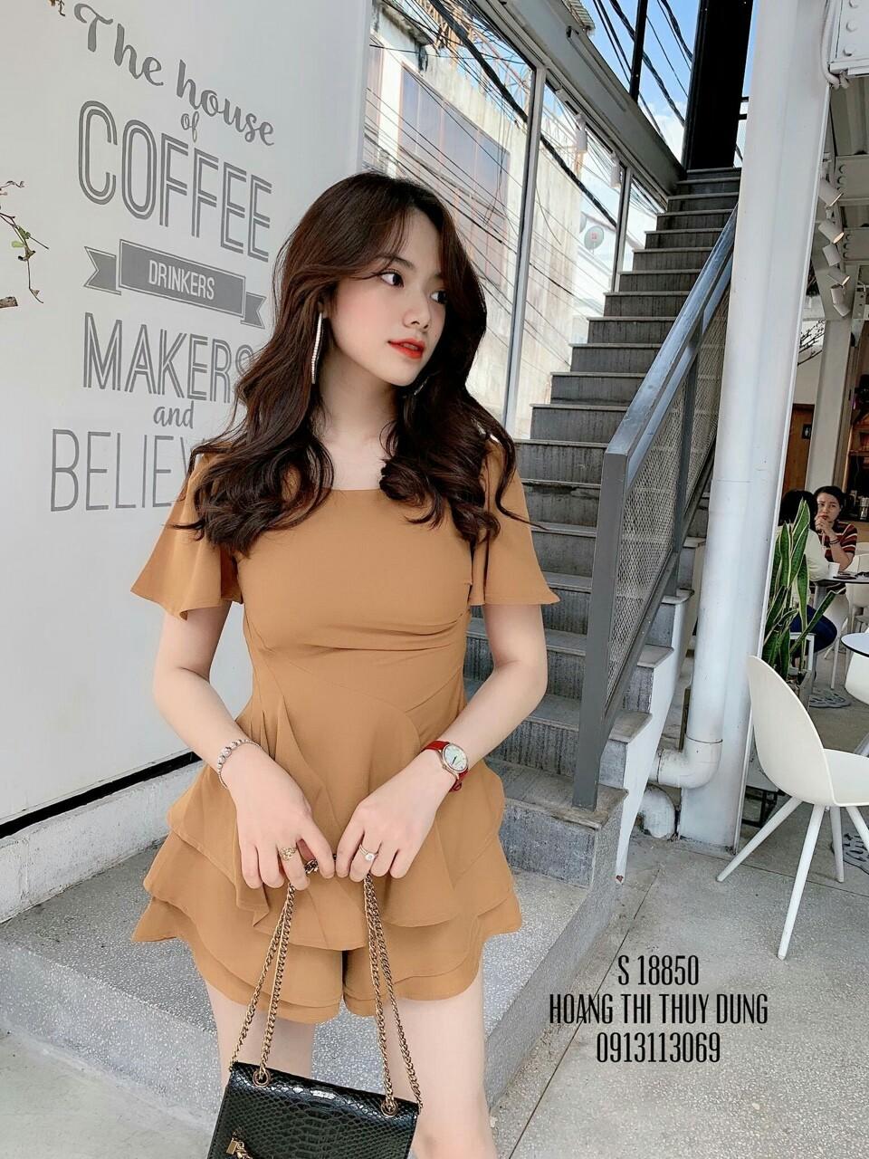 Set jum nữ nơ thắt eo- th