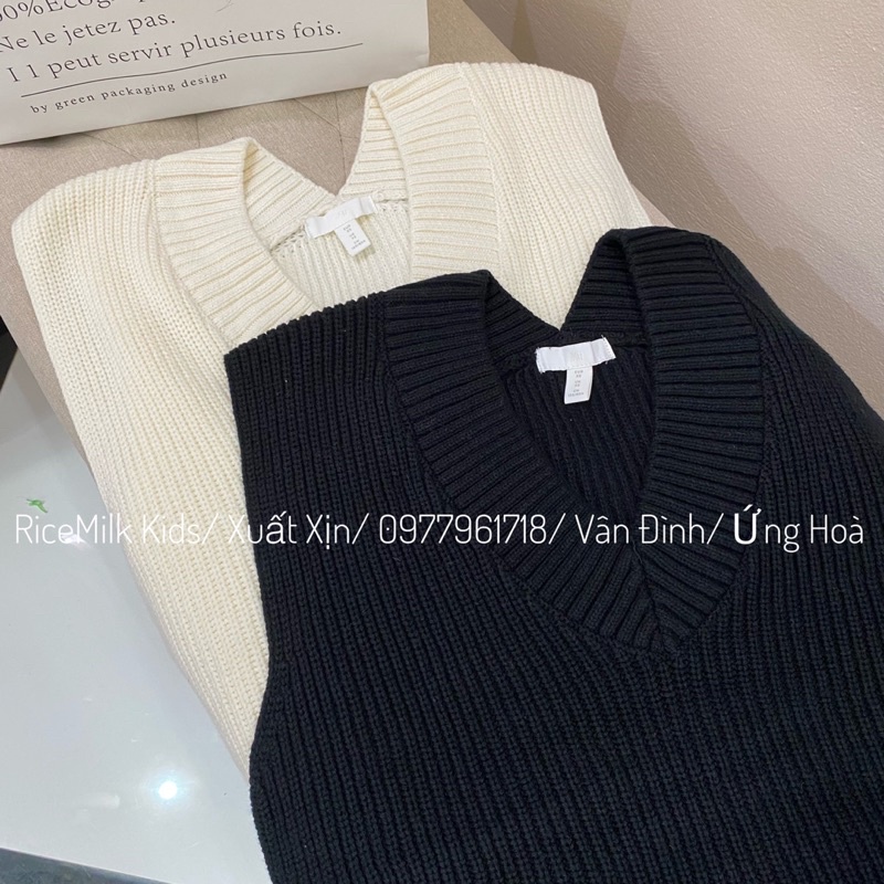 Áo gile len Hm xuất dư xịn
