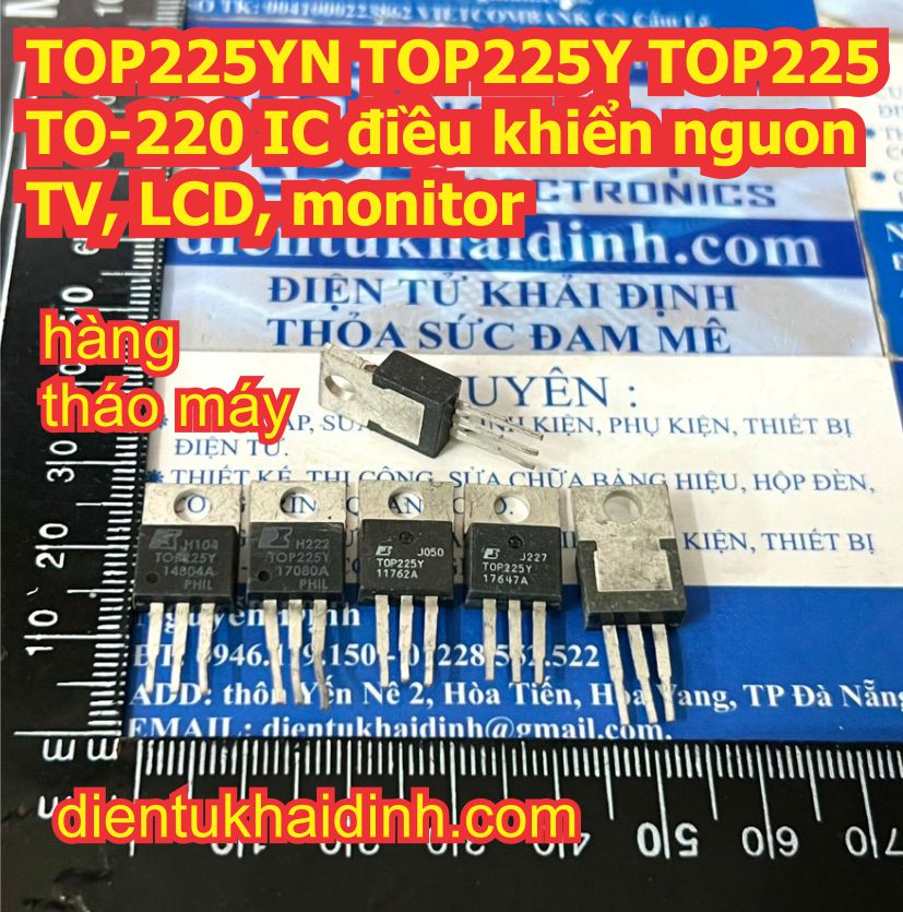 2 con top225yn top225y top225 to-220 ic điều khiển nguồn tv, lcd, monitor… kde1576