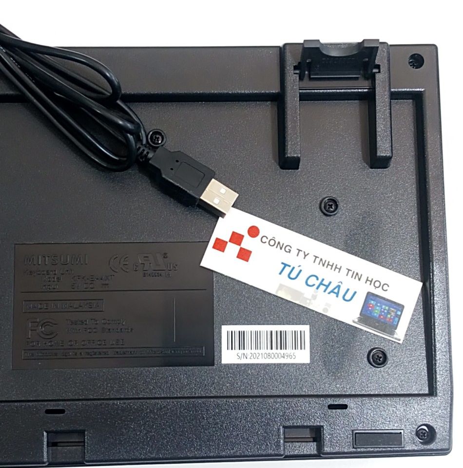 Bàn phím MITSUMI EA5XT chính hãng / Chuẩn cắm USB, cáp dài 1.5m
